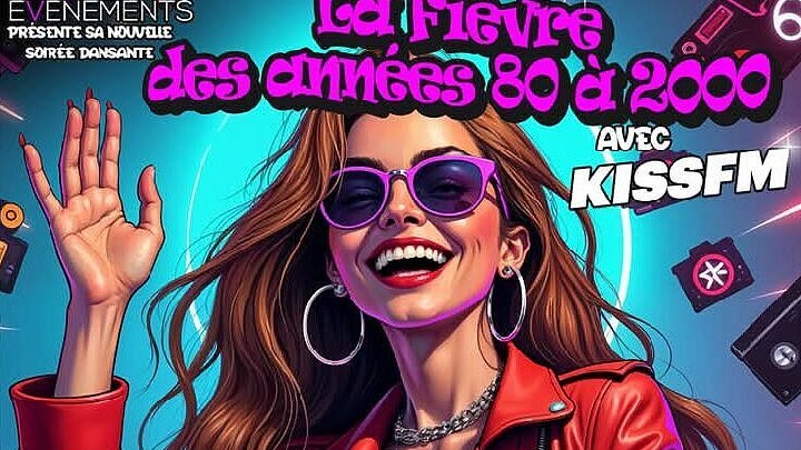 La Fièvre des Années 80 à 2000 avec Kiss Fm